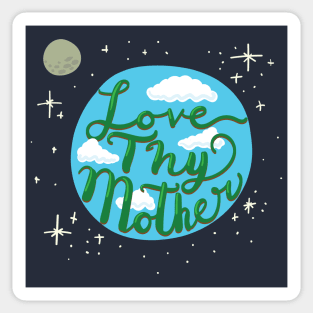 Love Thy Mother Earth - Cute Earth Week Digital Doodle Sticker